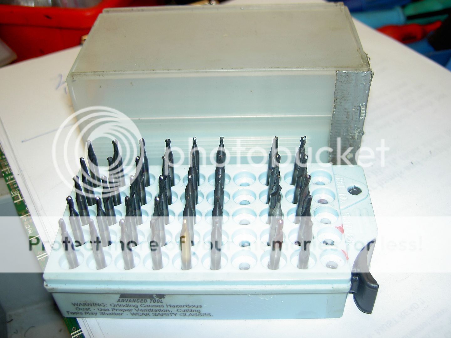 MILLING CUTTER STORAGE CONTAINER FOR x50 MINIATURE CUTTERS 1/8 DIAMETER